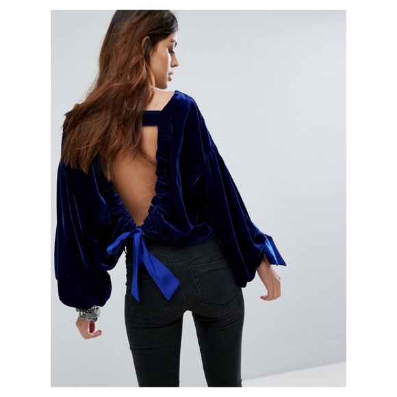 Free People Tops - NWT Free People Gimme Some Lovin Velvet Top - L